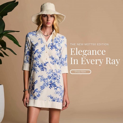 Discover the exclusive Mott50® Edition. Sophisticated designs with built-in UPF 50 for every sunlit adventure. | Coolibar Sun Protective Clothing