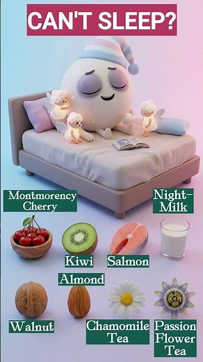 Can't Sleep? 8 Foods to STOP Insomnia 😴