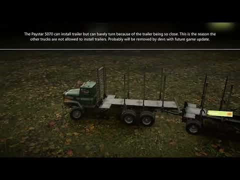 Snowrunner Trucks with medium logs addon +trailers