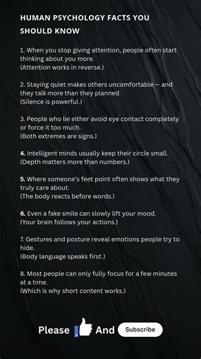 HUMAN PSYCHOLOGY FACTS YOU SHOULD KNOW #mindfacts #psychologyfacts #psychology #humanbehavior