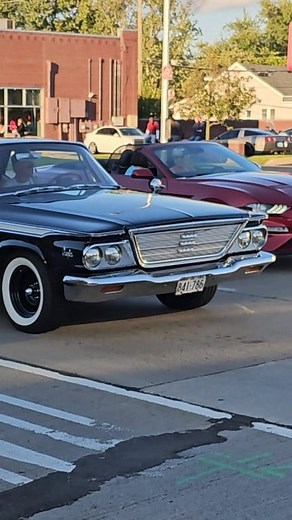 2.3K views · 102 reactions | 1964 Chrysler Newport Black Classic Car Drive By Harper Charity Cruise 2023 | Casey Faitel | Facebook