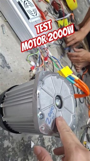 Testing a 2000w motor for a customer.