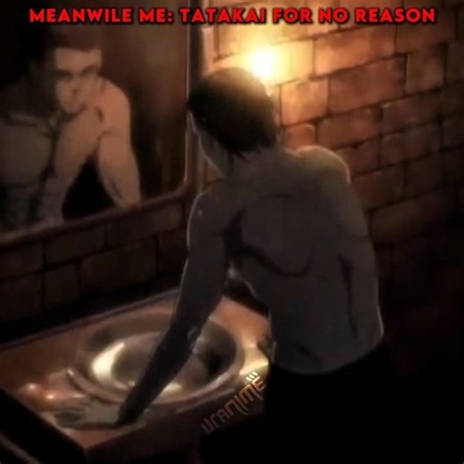 Boys with mirror ☠️ #anime #attackontitan #eren