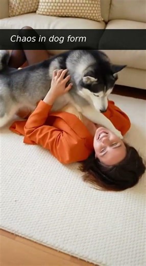 Husky Tackle Turns Into Cuddle Fest