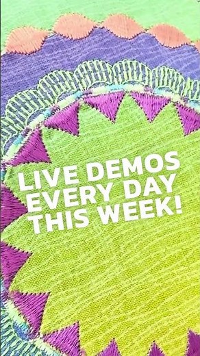 Quick Demo - Baby Lock Solaris Vision - Circular Sewing Attachment #sewingtips #sewinghacks #quilt