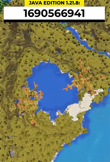 Minecraft lake seed featuring two villages exploration and seed showcase
