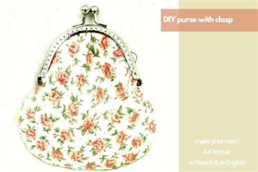 Purse With Clasp Sewing Pattern – Easy DIY PDF, Vintage-style Coin Purse, Handmade Bag for Gifts, Beginners & Crafters - Etsy Australia