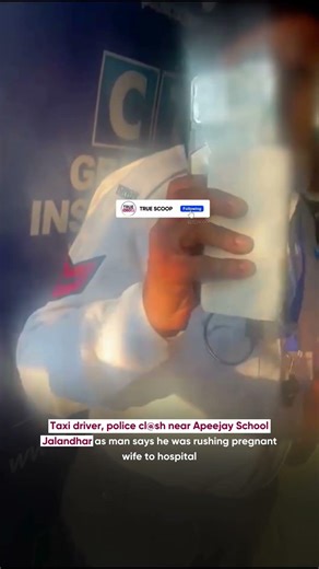 Taxi driver, police cl@sh near Apeejay School, man says he was rushing pregnant wife to hospital