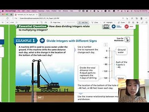 EnVision Grade 7 Accelerated Pre-Algebra 1-8: Divide Integers