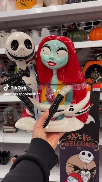 The Nightmare Before Christmas has arrived Ross 😍🖤 #nightmarebeforechristmas #halloween2026 #jackandsally #halloweendecor #motherspookywitch
