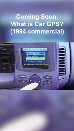 What is Car GPS? (1994 commercial) #1990s