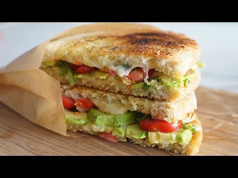 Try the VEGGIE CROQUE with avocado, tomato, and pan-grilled mozzarella. Only 5 ingredients