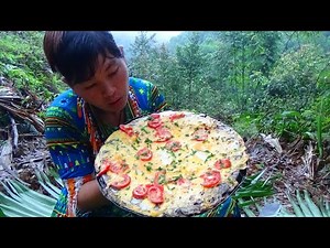 Primitive Life - Unique Omelette Of Ethnic Girl - Cooking Delicious
