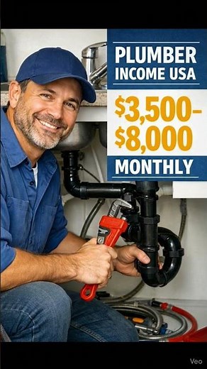 Plumber Income in USA | High Paying Skilled Job | Monthly Earnings Explained |
