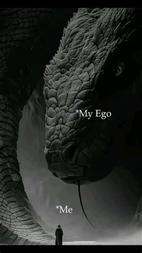 Don't let your ego swallow your true self. 🐉🔥 #Mindset Matters.