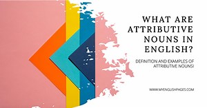 Grammar Lessons: Attributive Nouns - Definition And Use (Easy Explanations With Examples)
