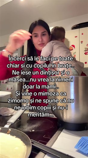 Mamele care țin cu ea nu uitati că va facut sterpe doar pentru ca nu ati alaptat..si ati ales alte metode..cele care ati dat suzeta bebelușului vă facut cu apă și oțet.. ca nu știti sa aveti grijă de un copil, ca va expuneți copilul si practic la fel ca @Alina.Madalina.20 ne vindem copii doar pentru ca ne afișam cu cei mici,sunteti mamici singure si aveti ieșirile voastre pentru ca nu suntem doar mame ci și oameni.. mimoza aia face tik tok zilnic despre tine ca mama ce fel de mama esti și copilu