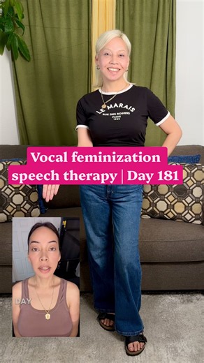 Vocal feminization speech therapy | Day 181 #transgender #lgbt