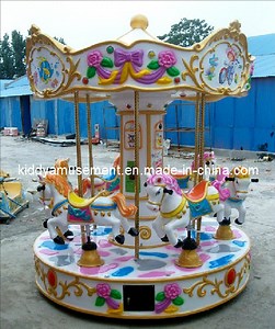 [Hot Item] 6 Seats Small Mechanical Amusement Equipment Merry Go Round Carousel