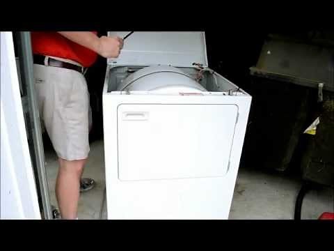 How to Open the Top Of a Clothes Dryer
