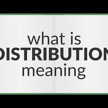Distribution | meaning of Distribution