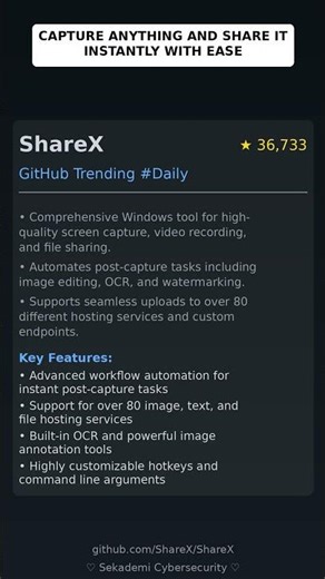 GitHub Trending Repositories: ShareX/ShareX 🇬🇧
