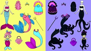 220K views · 5.3K reactions | Paper Dolls Dress Up - Mermaid & Octopus Costumes Mother & Daughter - Barbie Story & Crafts | WOA Doll Crafts | Facebook