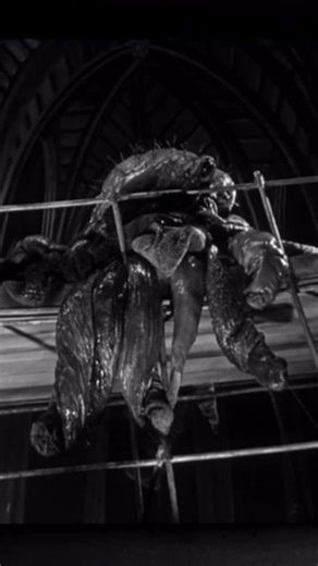 Atomic Matinee on Instagram: "When The Quatermass Experiment (1955) shocked audiences, it didn’t give them a giant monster — it gave them body horror. This was one of the first sci-fi films where space travel itself is the threat. An astronaut returns to Earth… changed. The mutation effects were done with progressive latex makeup, adding veins, growths, and distortions scene by scene. The creature is almost never shown fully. Instead, Hammer Films used rubber membranes, slime effects, air bladde