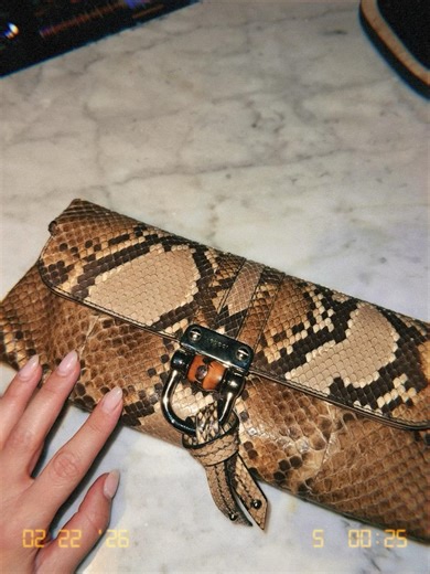 Dear Muse | Vintage Luxury Handbags | Tom Ford Gucci Exotic Python Clutch 🐍 From Gucci’s most collectible era, this vintage Tom Ford era python clutch features the house’s... | Instagram