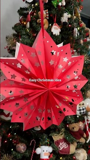 Super EASY Paper Star ⭐️CHEAP Christmas Decor Idea