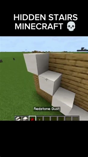 HIDDEN STAIRS MINECRAFT TUTORIAL 💀