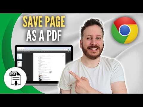 How To Save Google Chrome Page as PDF
