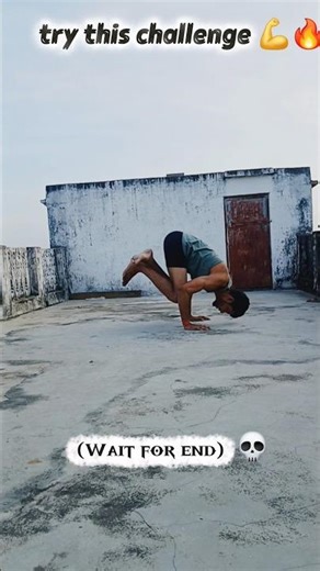 hand stand challenge try this challenge 💪 #motivation #handstandworkout #homeworkout