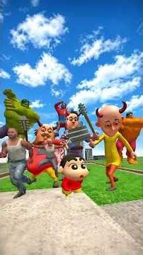 Franklin Vs Devil Motu Patlu In Indian Bike Driving 3D #shortsfeed​ #viralvideo