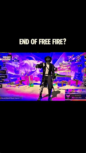 THE AND OF FREE FIRE 💔 @RaiStar @FreeFireIndiaOfficial 💔#freefire #raistar