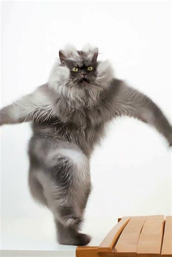 Colonel Meow Dancing meme #ai #viral #dance #dancingcat