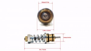 Unloader Valve Pressure Washer Pumps Valve Replacement, 309515003 High Strength Replacement for Troy Bilt Pressure Washer Pump, Solid Stainless Steel Copper Unloader Valve Kit