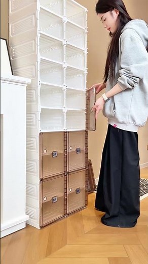 デザインも可愛い！折りたたみシューズボックスでおしゃれに靴を収納👠#mayibox #収納 #シューズボックス #靴箱 #靴収納 #シューズラック#下駄箱#収納家具 #収納グッズ