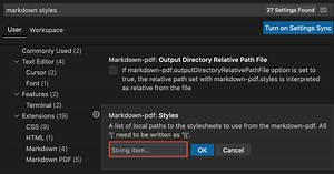 vscode #06 : Markdown PDF でフォント指定してPDF化