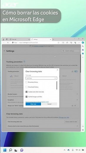 Cómo borrar las cookies en Microsoft Edge