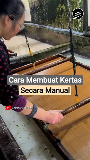 Pembuatan Kertas Kuno Secara Manual #jarangmandi #faktaunik #unesco