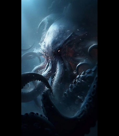 Кракен — монстр из глубин океана 🌊🐙 #кракен #легенда #история