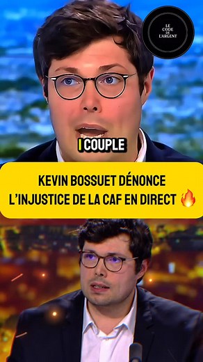 11K views · 8.7K reactions | Kevin Bossuet dénonce l’injustice de la CAF en direct  Invité par Klélie Matthias sur Midi News (CNEWS), Kevin Bossuet pointe du doigt ce qu’il considère comme une injustice flagrante entre ceux qui travaillent et ceux qui vivent principalement des aides. Une intervention qui relance un débat explosif sur l’équité sociale en France. #caf #france #justiceSociale #politique #actualite #debat #reels | Le code de l’argent | Facebook