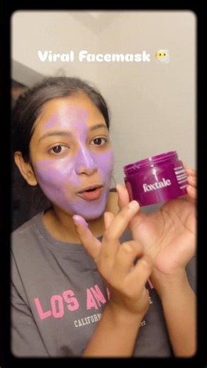 Don’t Waste your 🤑 Honest Review on Foxtale Purple Mask 😷 #shorts #youtubeshorts #trending #viral