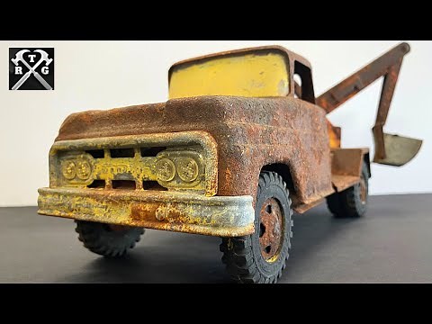 Rusted Tonka Back Hoe Restoration
