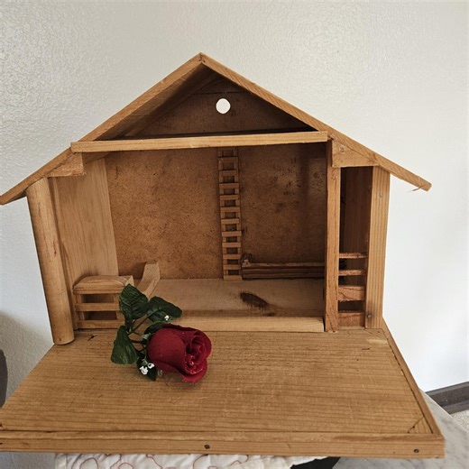 Vintage Rustic Creche Stable for a Nativity Set - Etsy