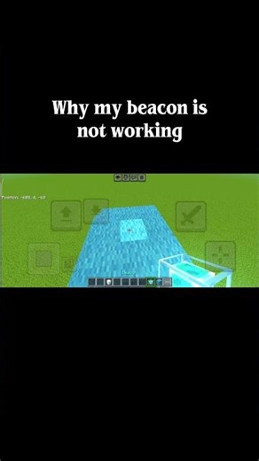 Why my beacon is not working🧐#minecraft#shorts#minecraftshorts