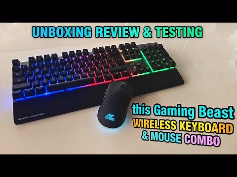 Gaming Combo Keyboard & Mouse with Rainbow Lights! Ant Esports KM550 Pro Full Review