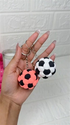 DIY Soccer Ball Keychain ⚽️ | World Cup Clay Craft