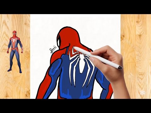 how to draw Spider-Man Advanced Suit | Let's Draw! |